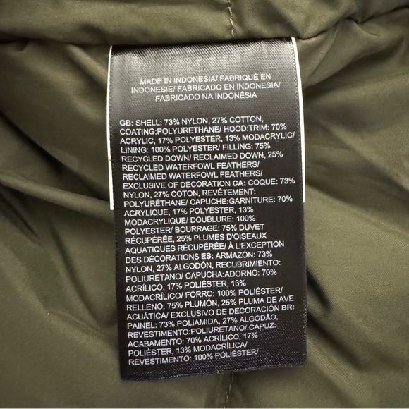 The North Face Women’s Arctic Parka New Taupe Green Down Coat Sz XS S M L XL XXL - Picture 10 of 11